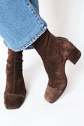 Severine — Women's Square-Toe Block-Heel Boots