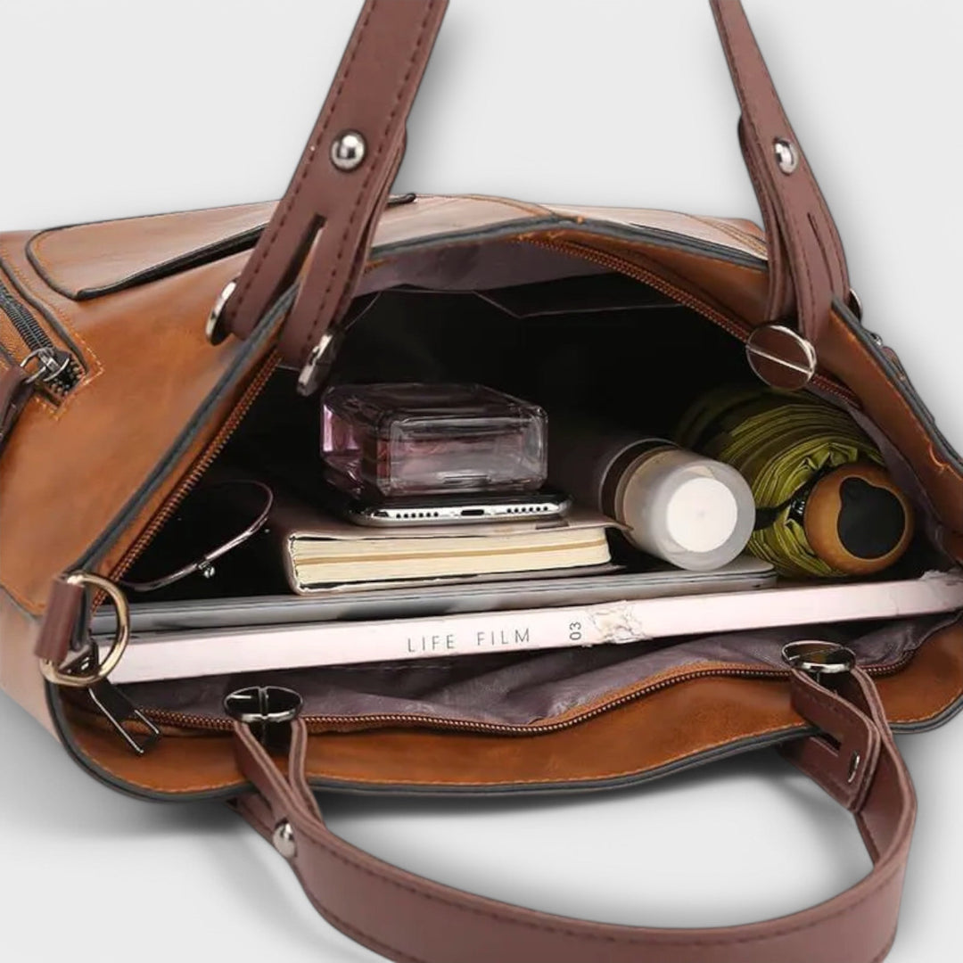 Structured Leather Handbag