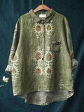 Marigold Rose — Button-Up Floral Blouse