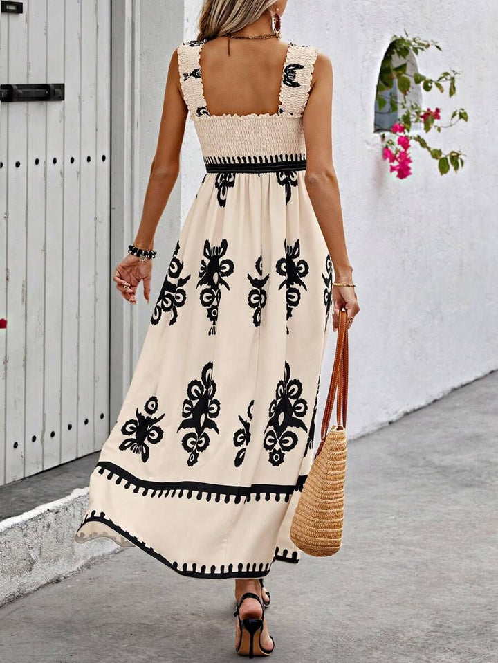 Nadja — Apricot Strap Maxi Dress