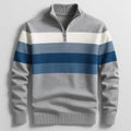 Wes — Striped Quarter-Zip Pullover