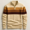 Wes — Striped Quarter-Zip Pullover
