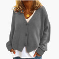 Wilona — Women's V-Neck Button Cardigan