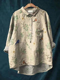 Marigold Rose — Button-Up Floral Blouse