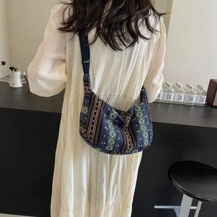 Patterned Woven Crossbody