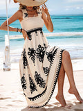 Nadja — Apricot Strap Maxi Dress