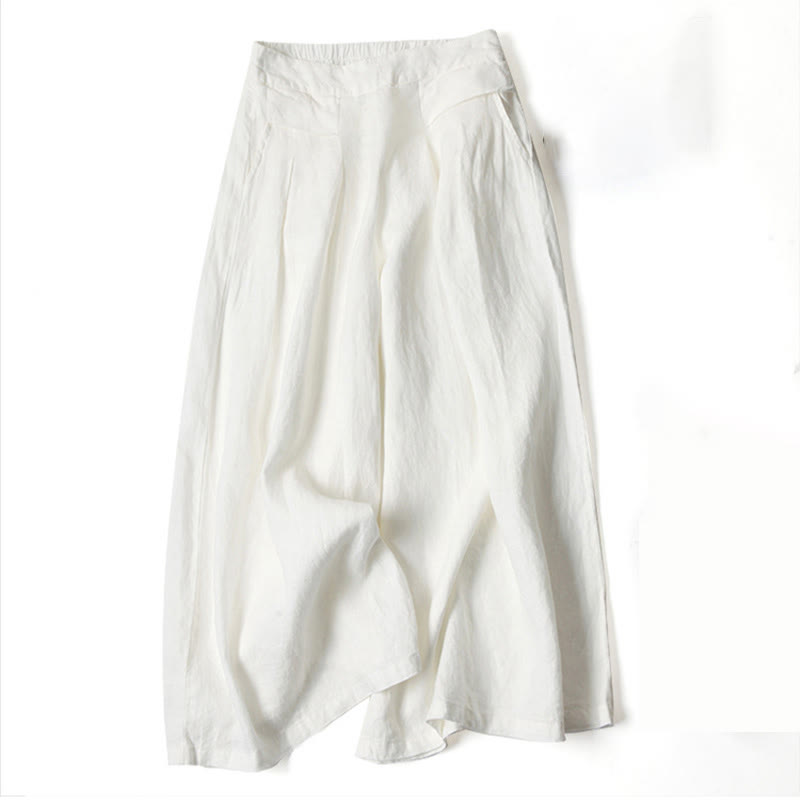 Petra — High-Rise Pleated Wide-Leg Trousers