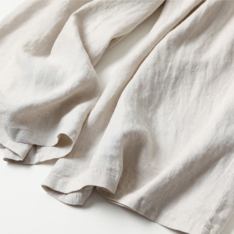 Petra — High-Rise Pleated Wide-Leg Trousers