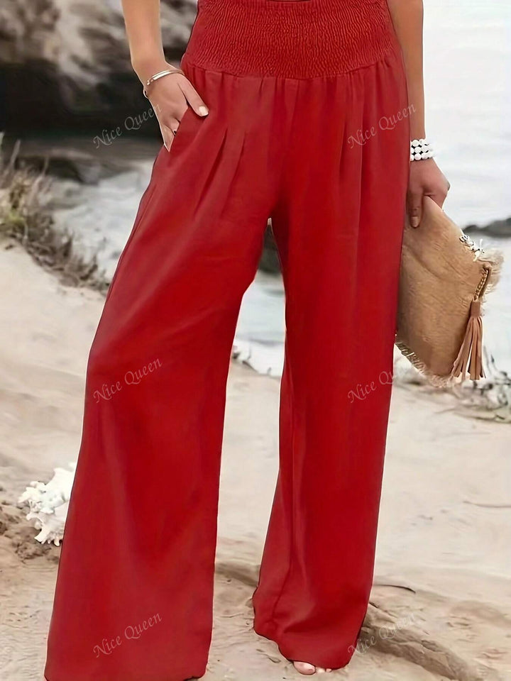 Lucia — Wide-Leg Linen Trousers