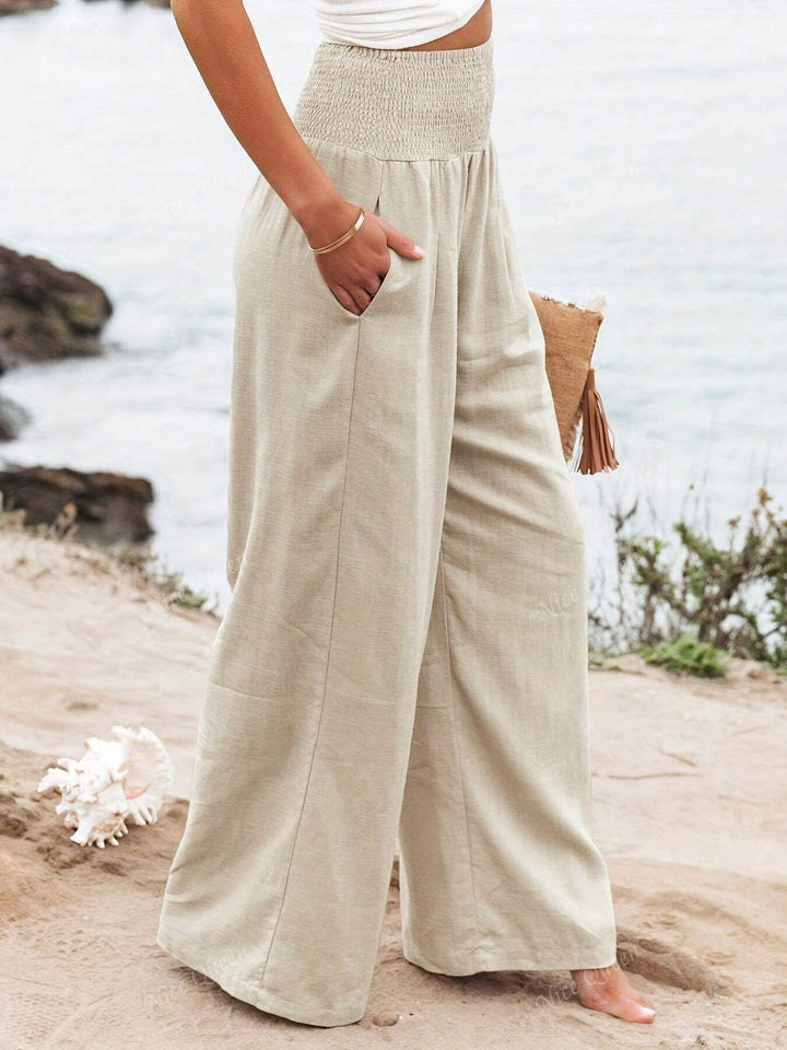 Lucia — Wide-Leg Linen Trousers