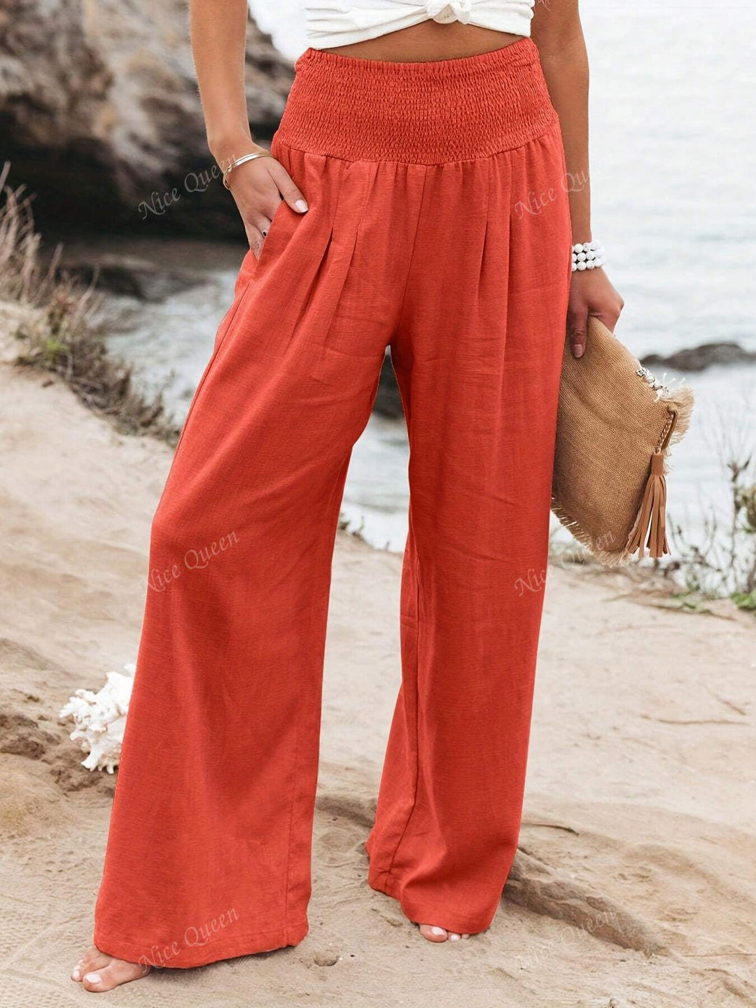Lucia — Wide-Leg Linen Trousers