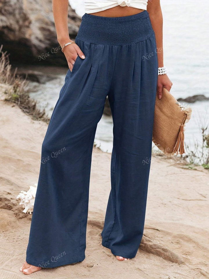 Lucia — Wide-Leg Linen Trousers