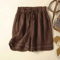 Pearl — Elasticated Linen Shorts
