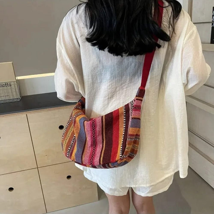 Patterned Woven Crossbody