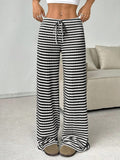 Ebba — Women's Textured Stripe Knit Pants