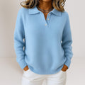 Juliette Rose — Soft Knit Collared Sweater
