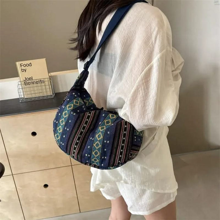 Patterned Woven Crossbody