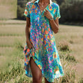 Saskia — Coastal Breeze Cotton Dress