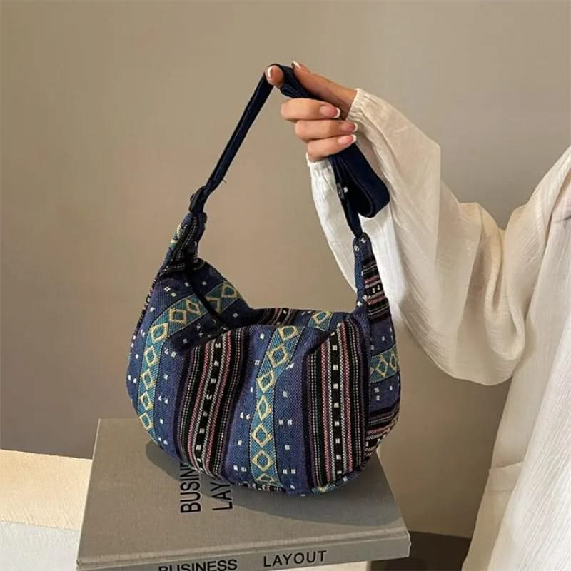 Patterned Woven Crossbody