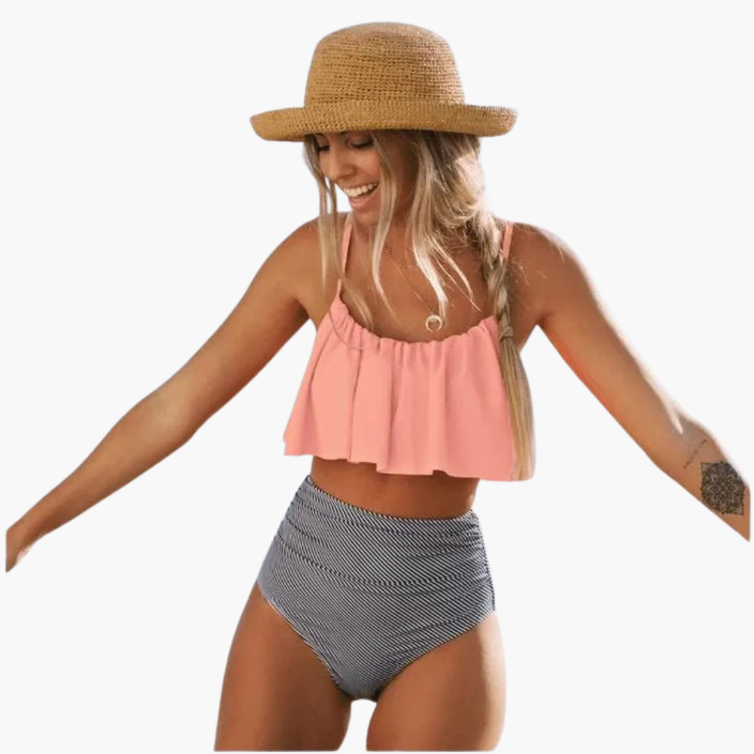 Beatrice — Ruffle High-Waisted Bikini