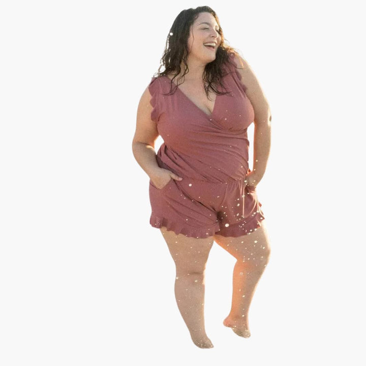 Iris — Wrap-Front One-Piece