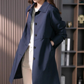 Katharine — Women's Longline Single-Button Trench Coat