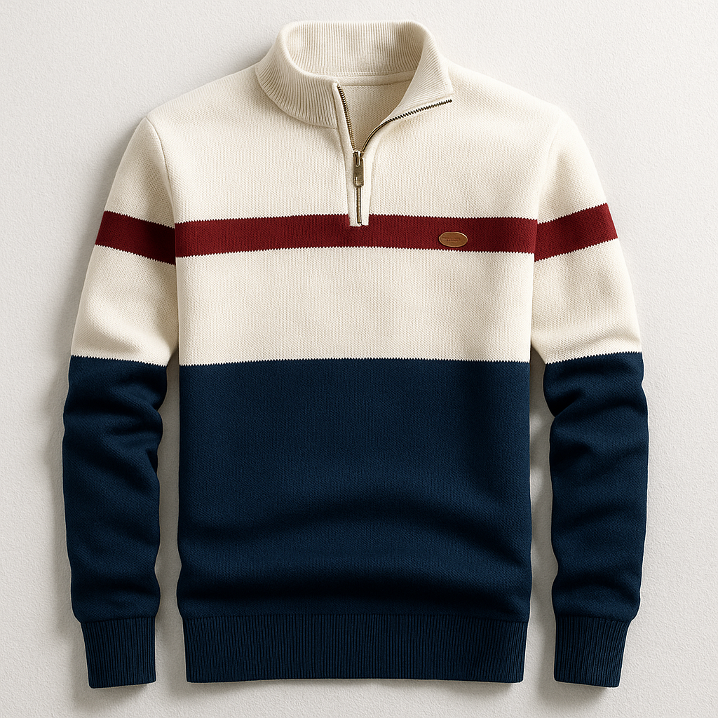 Silas — Heritage Quarter-Zip Sweater