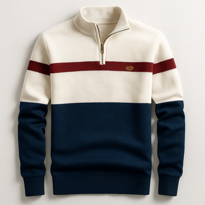 Silas — Heritage Quarter-Zip Sweater