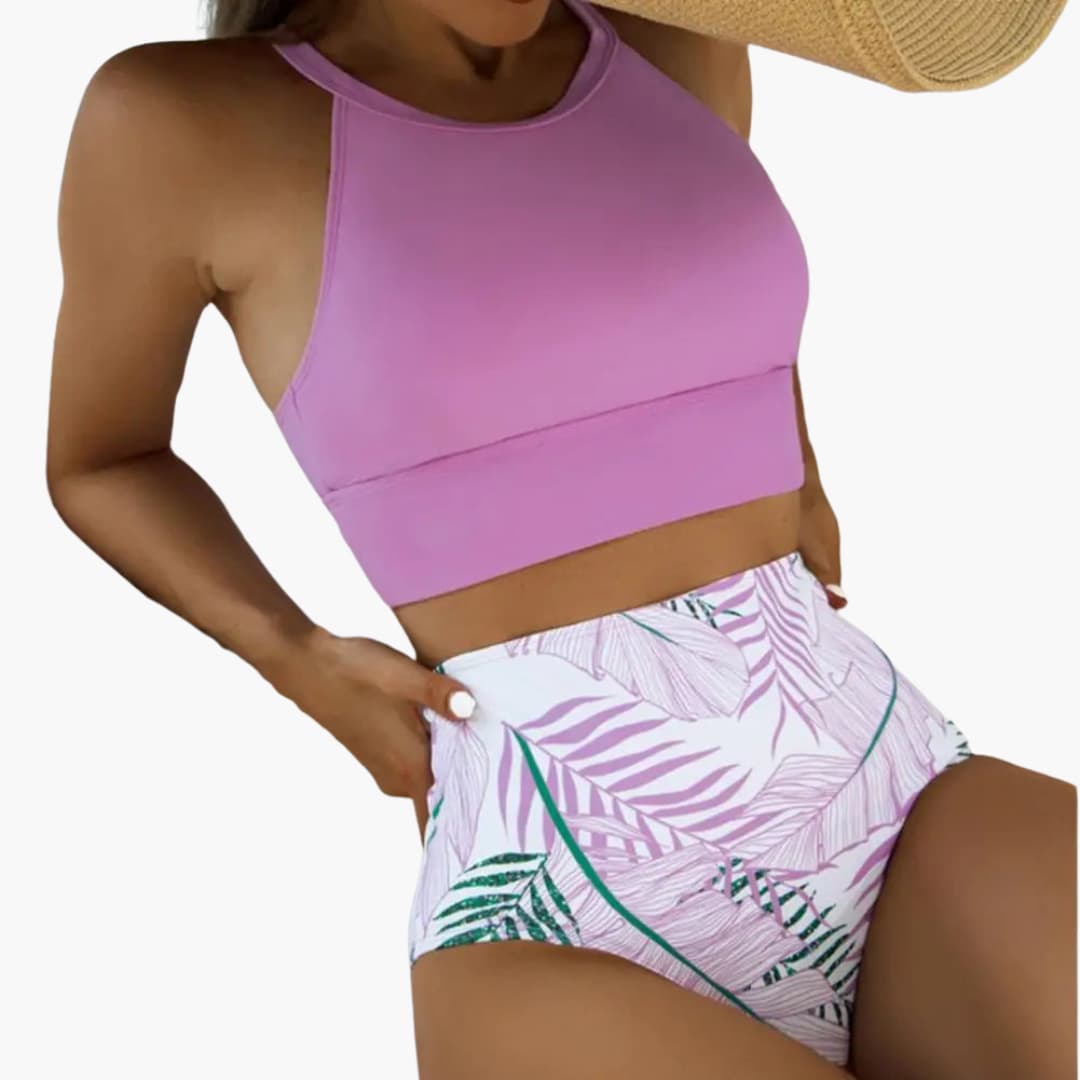 Sophia — Floral Padded High-Waisted Bikini