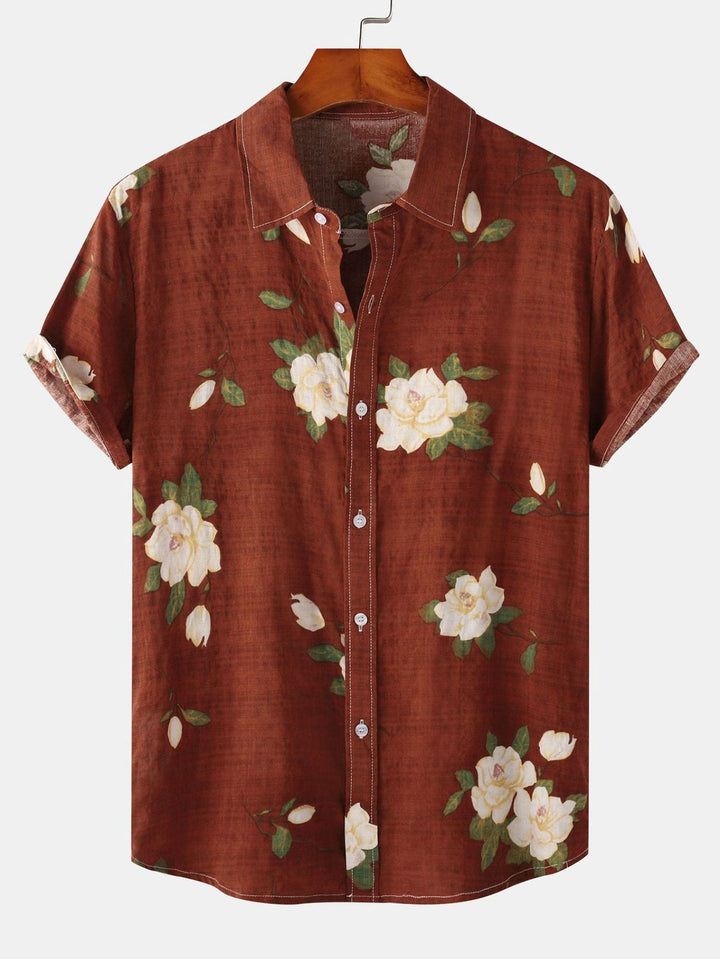 Trevor — Floral Short-Sleeve Shirt