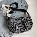 Patterned Woven Crossbody