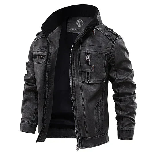 Deacon — Premium Leather Moto Jacket