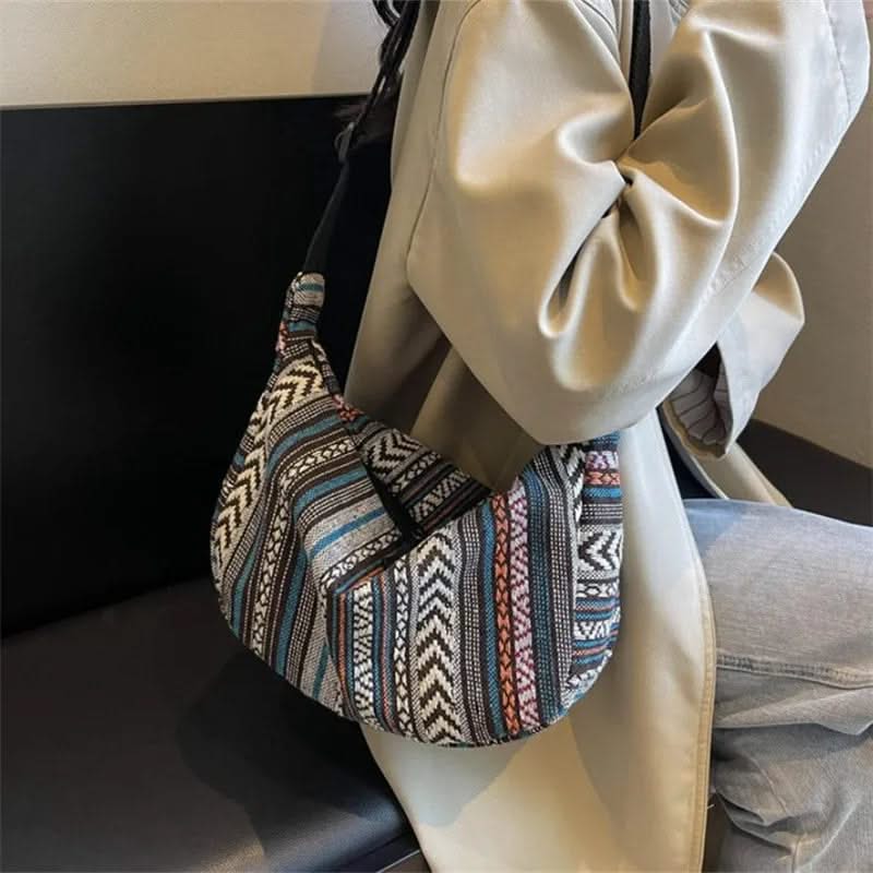 Patterned Woven Crossbody