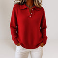 Juliette Rose — Soft Knit Collared Sweater
