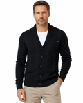 Everett — Shawl-Collar Cable Knit Cardigan