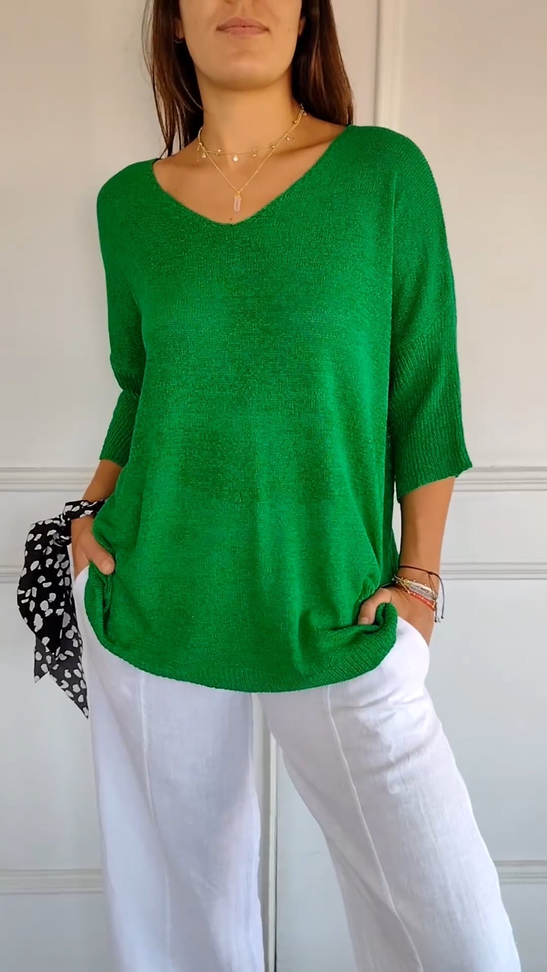 Hazel Knit — Soft V-Neck Pullover