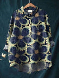 Marigold Rose — Button-Up Floral Blouse