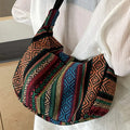 Patterned Woven Crossbody
