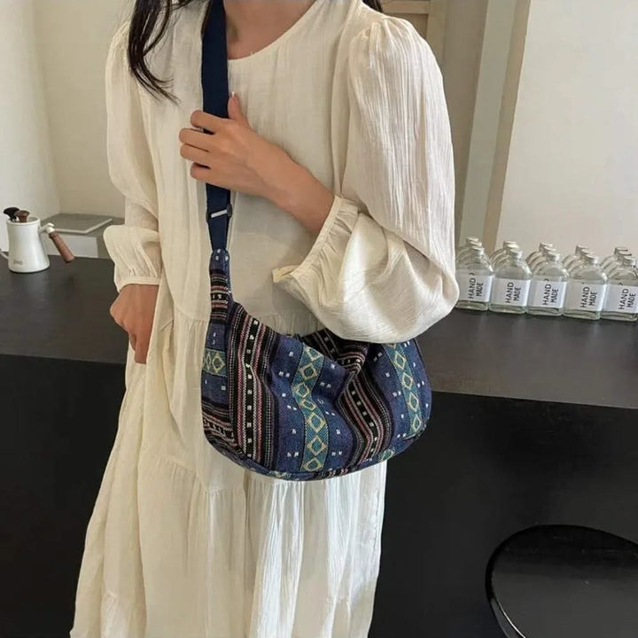 Patterned Woven Crossbody