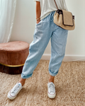 Parnel — Elastic-Waist Linen Wide-Leg Trousers