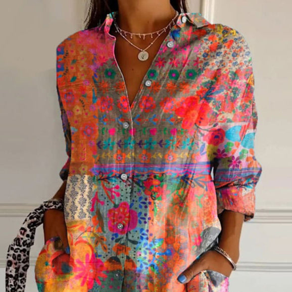 Jocosa — Timeless Floral Print Blouse