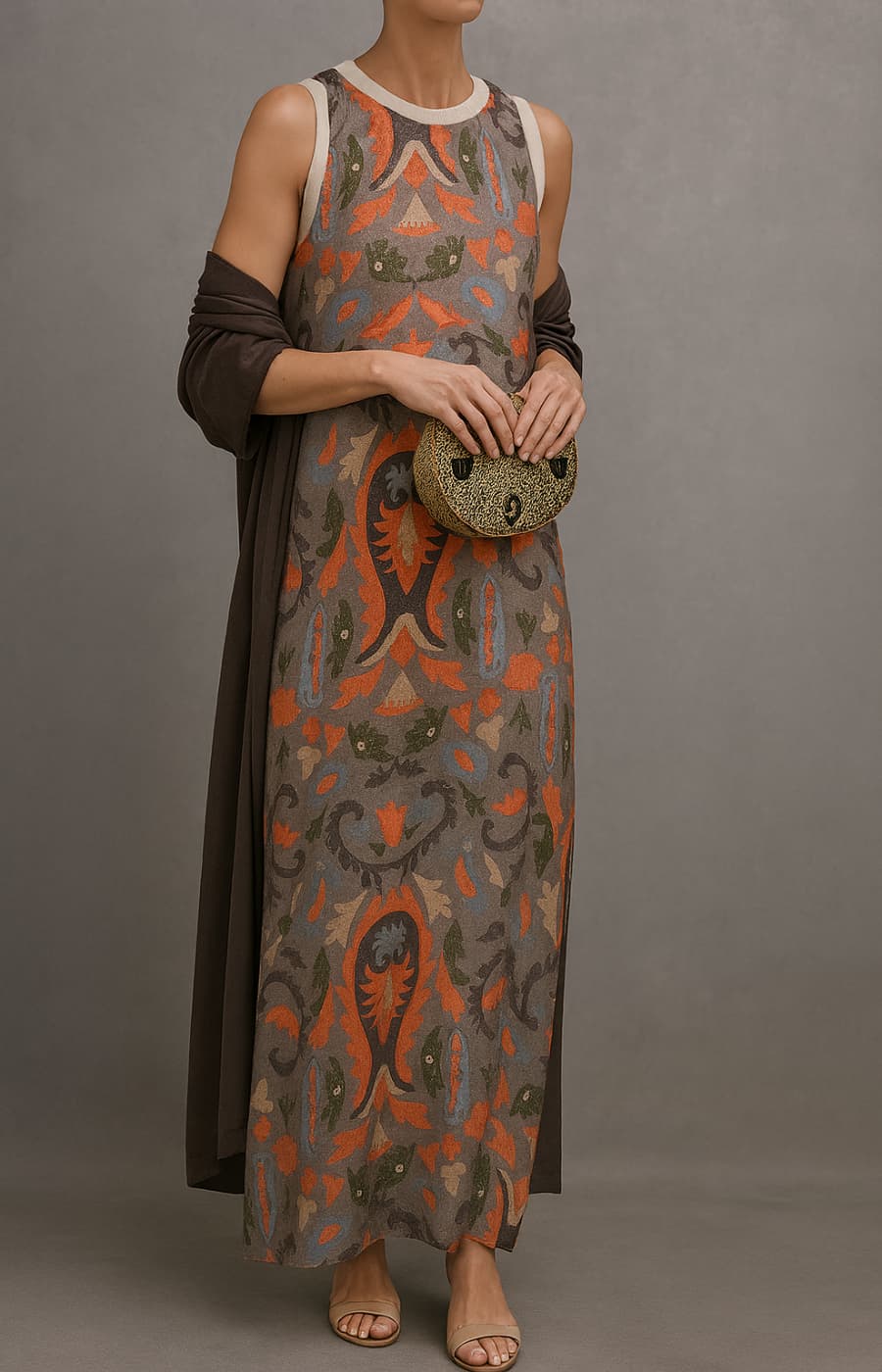 Cassia — Maxi Dress &amp; Coat Set