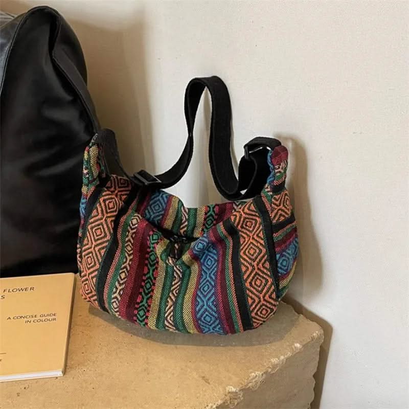 Patterned Woven Crossbody
