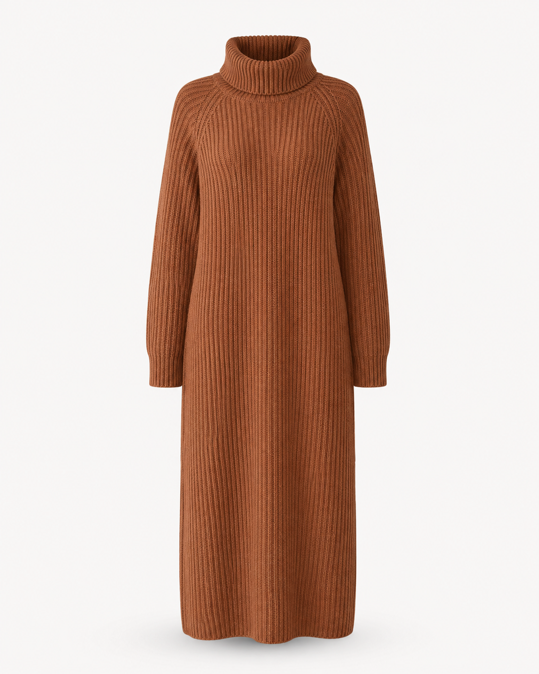 Sylvie — Roll-Neck Knit Sweater Dress