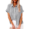 Mabel Rose — Short-Sleeve Button-Down Shirt