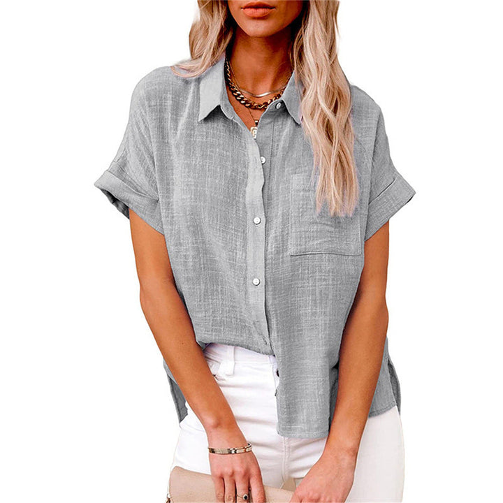 Mabel Rose — Short-Sleeve Button-Down Shirt