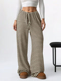 Ebba — Women's Textured Stripe Knit Pants