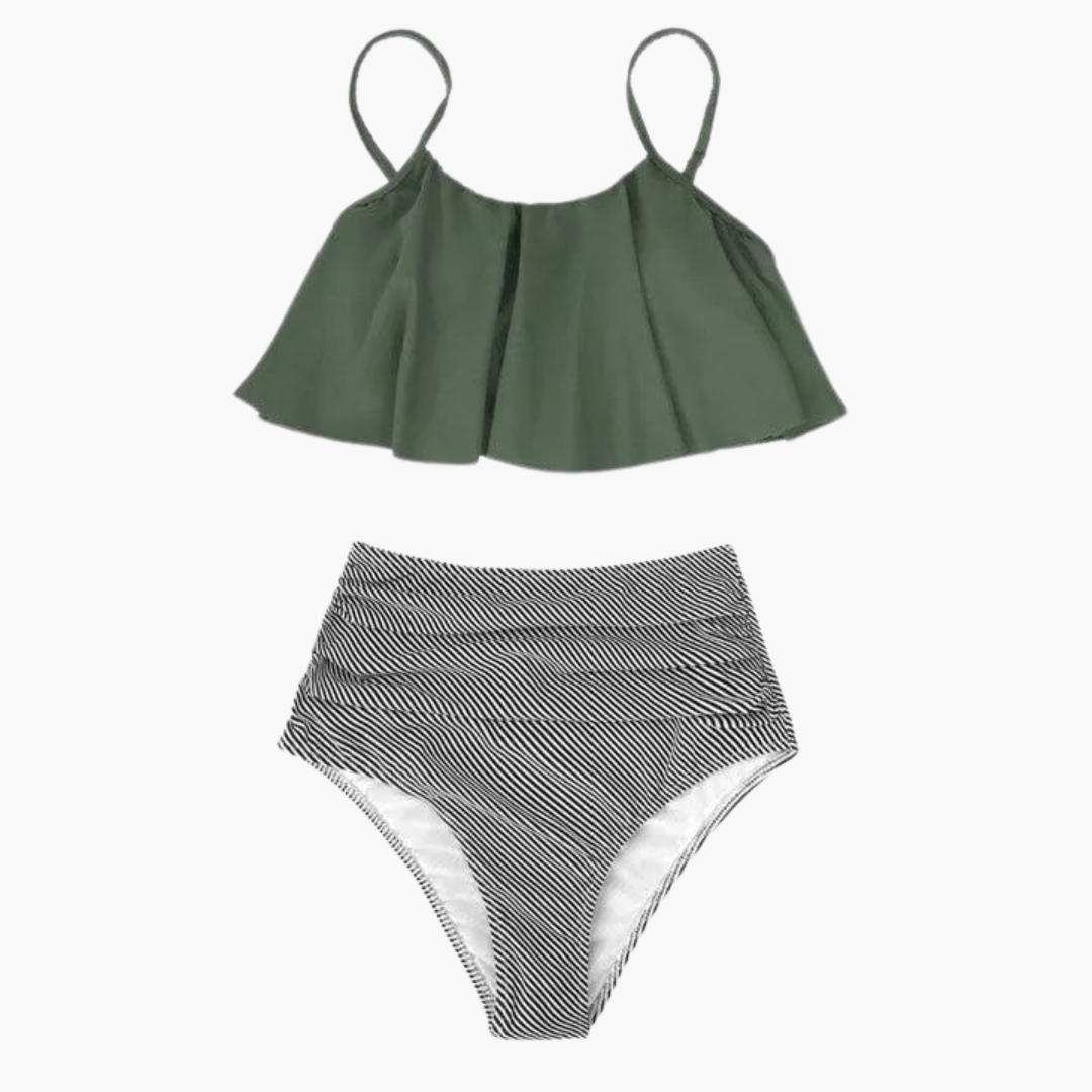 Beatrice — Ruffle High-Waisted Bikini