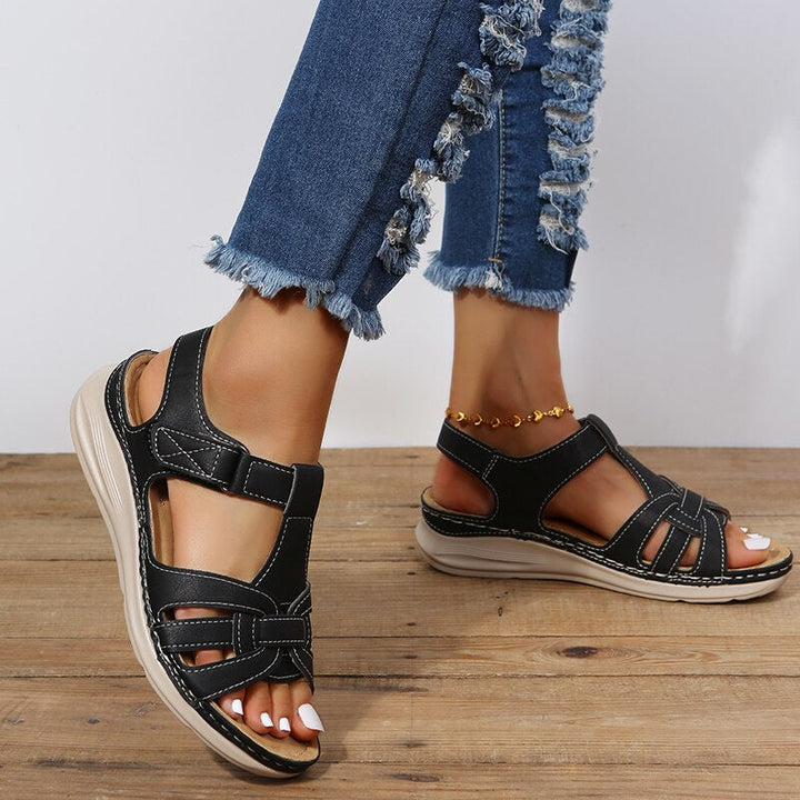 Freya Sandal — Sculpted-Footbed Walking Sandals