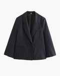 Portia — Women's Oversized Pinstripe Blazer